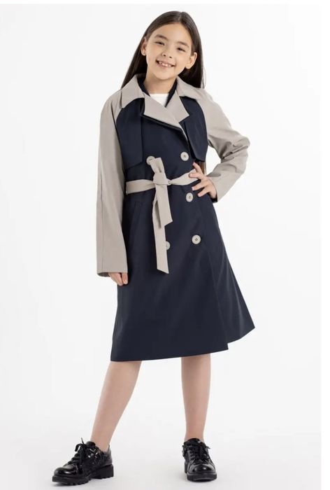 Плащ-тренч для девочки 134-140 см