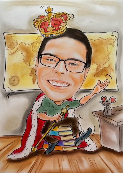 Карикатура,шарж- ръчно рисувани