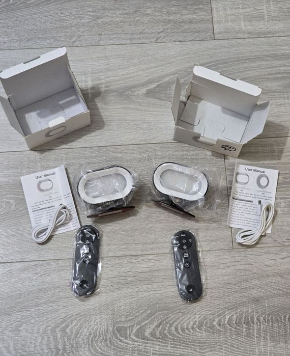 Set 2 aplice LED Amouhom B02 Black – control tactil & telecomandă