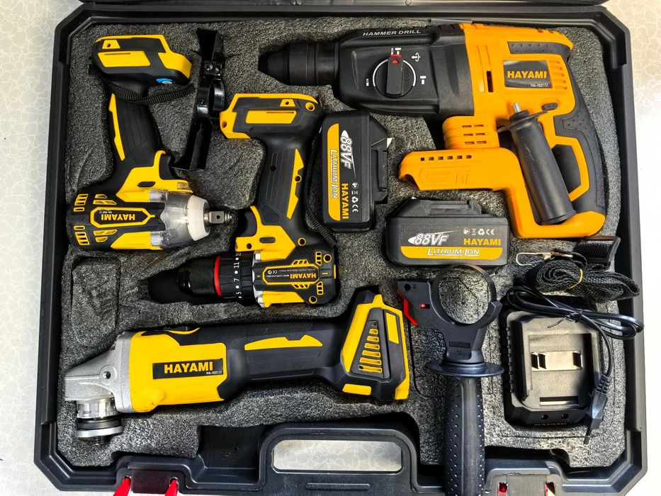 Set de scule fara fir Hayami 88V 4 piese 799 lei