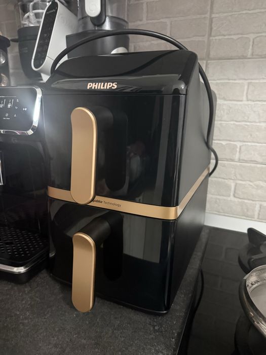 Friteuza cu aer cald dubla philips, 10l, 2750W