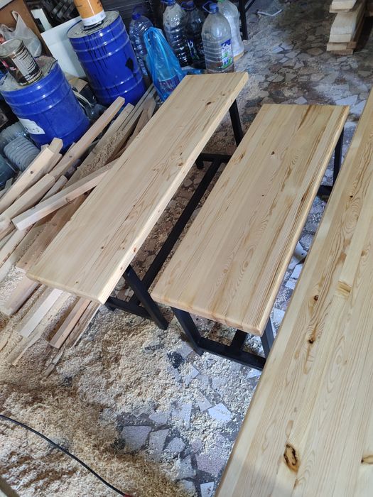 Скамейка со сплошной сидушкой 1,2 м