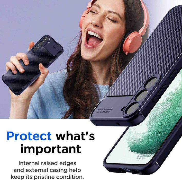 Husa Antisoc model carbon pt Samsung Galaxy S23 / S23 Plus / S23 Ultra