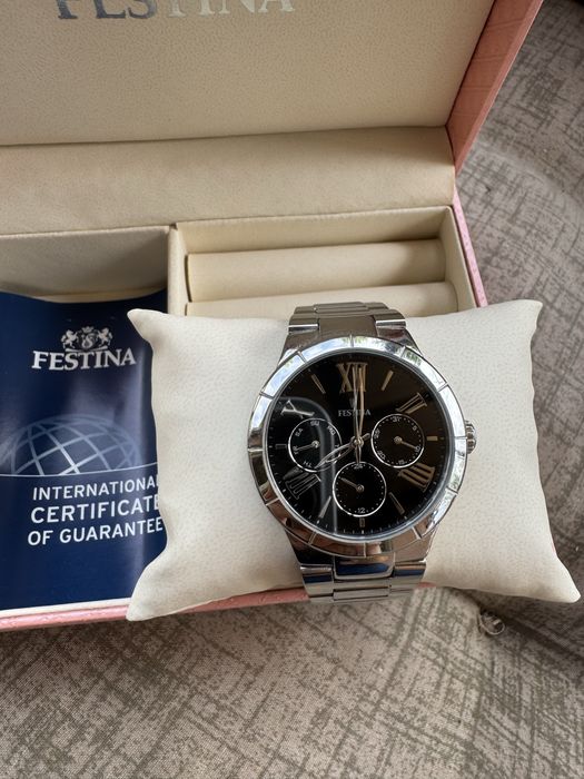 Ceas dama cu cadran negru