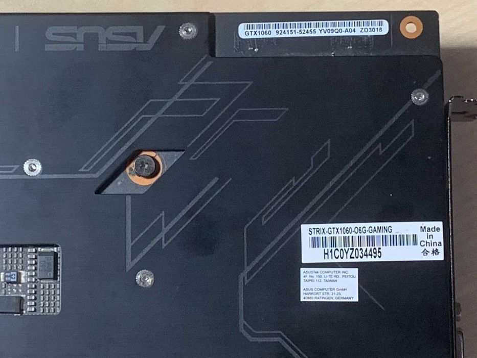 Nvidia GTX 1060 6G
