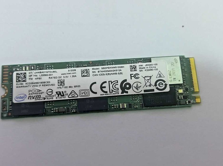 Solid State Drive (SSD) NVMe PCIe 512GB - нови - различни марки