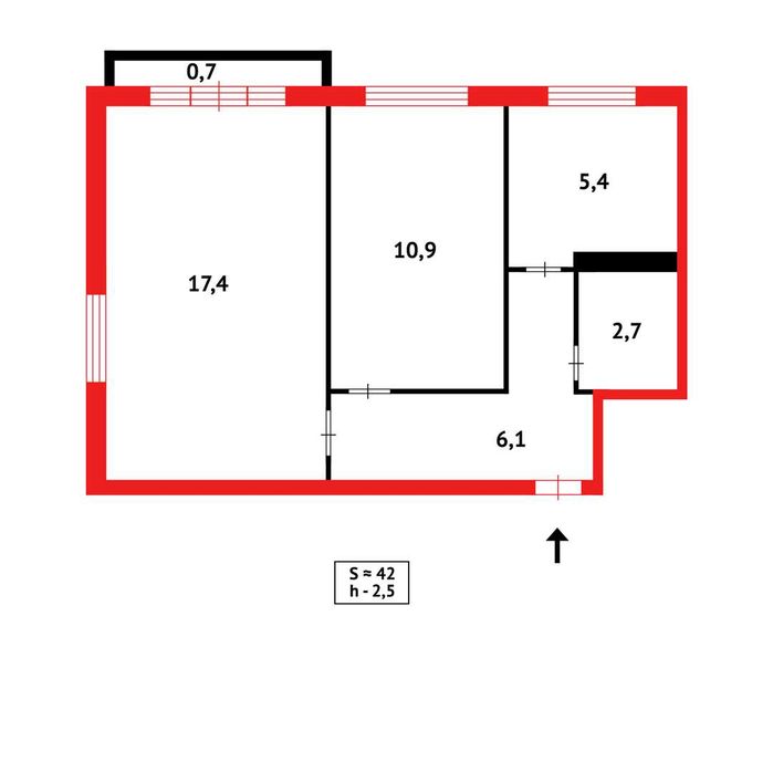 Продам 2комнатную квартиру в 12 микрорайоне - Ansicht 6