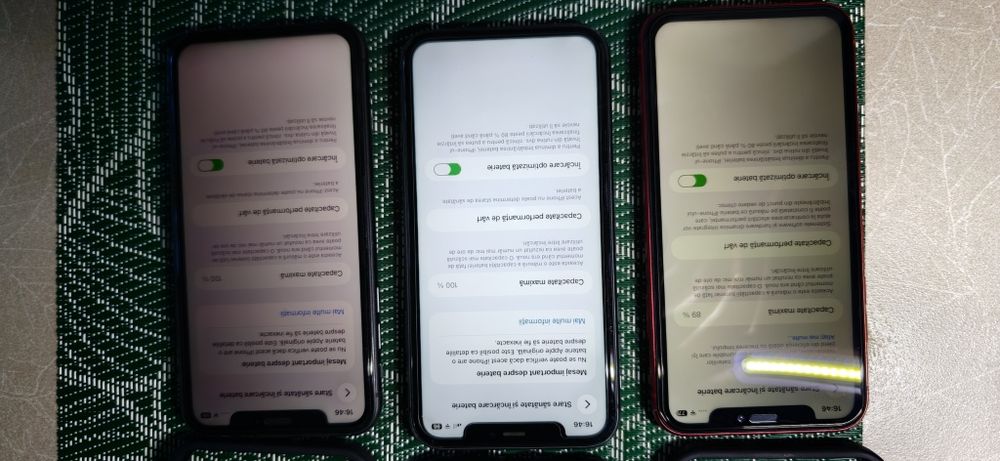 3x iPhone 11 64GB – Full funcționale – Face ID defect – 550 RON/buc FIX