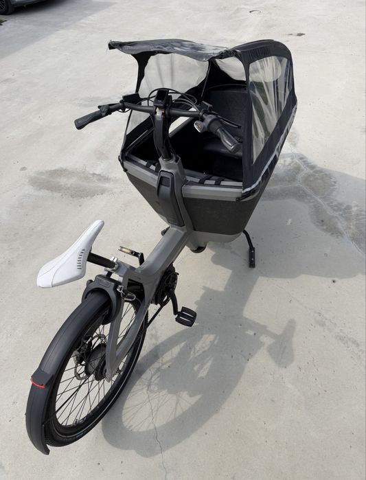 Lovens Explorer S50 cargo electrică Bosch – copii, plafon ploaie, stare foarte bună