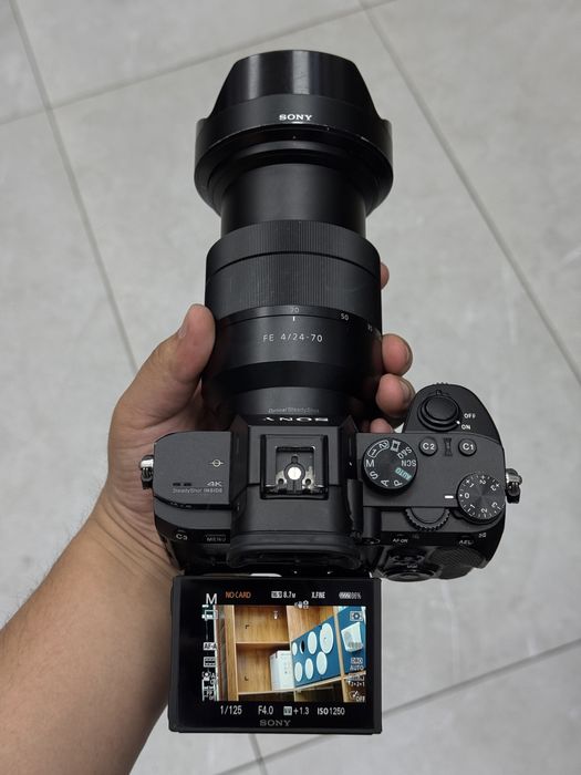 Sony A7 III 4K 24-70mm F4 OSS Zeiss FullFrame kamera | Iphone