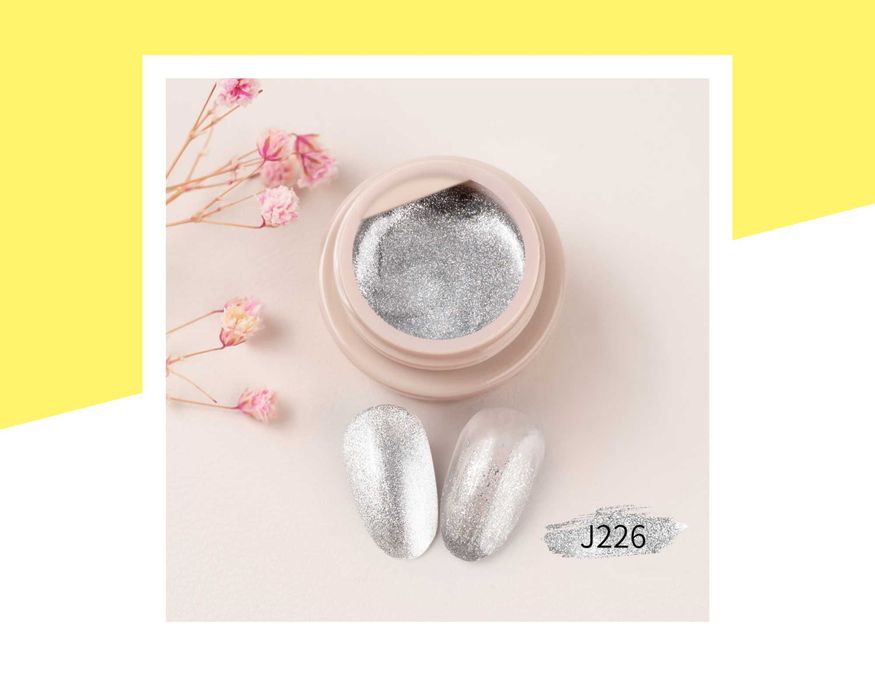 Комплект UV/LED гел бои "Gold & Silver" GDCOCO – 6; металик, огледален