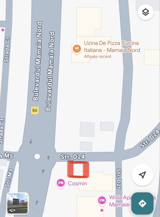 Inchiriez spatiu comercial MAMAIA NORD (zona Uzina de pizza)