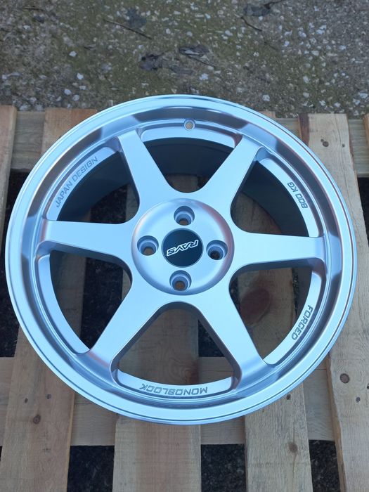 17"4x100 Rays t37 Volk Racing vw opel honda suzuki bmw e30 Silver Pol.