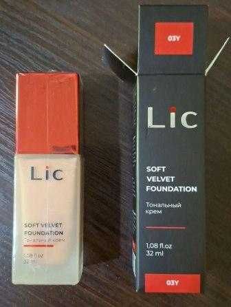 НОВЫЙ тональный крем Lic Soft Velvet Foundation