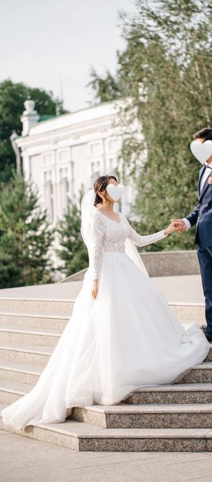 Изумительное свадебное платье