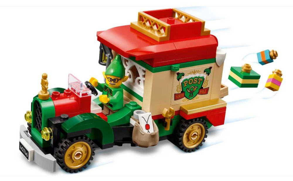 Коледни конструктори LEGO® Iconic - 5 модела / Шейната / Елхата