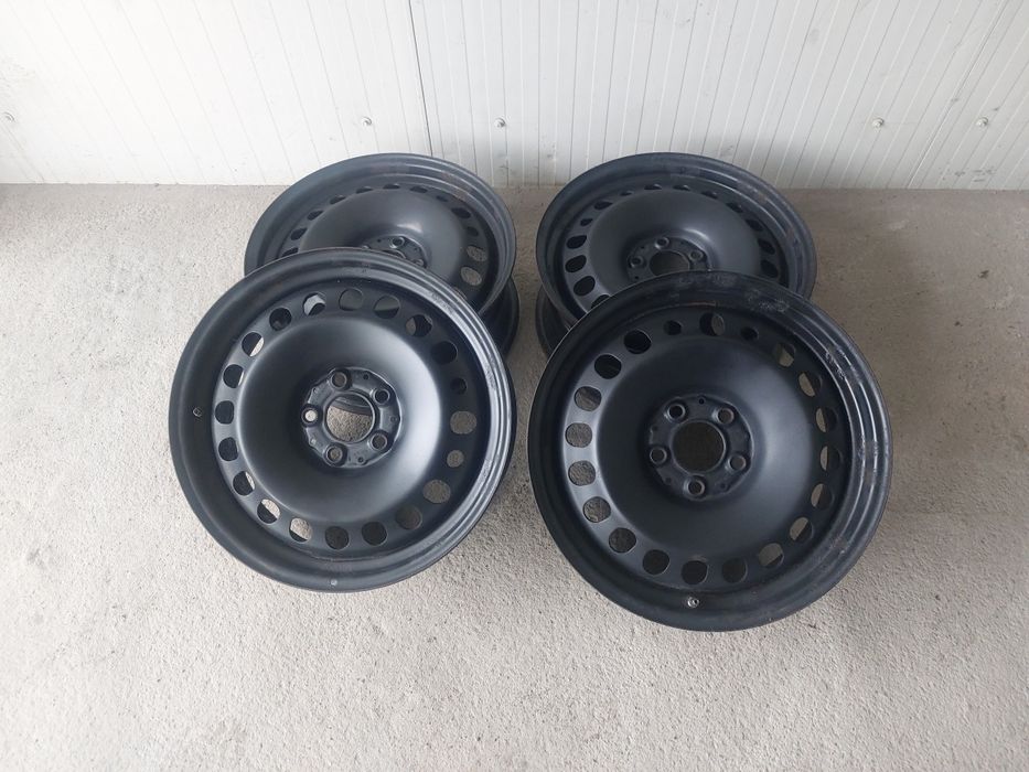 Set jante din tabla originale r17 / Mercedes Vw Audi Skoda Seat / 5x112 / ET 38 / diametru butic 66.6 / cu senzori de presiune
