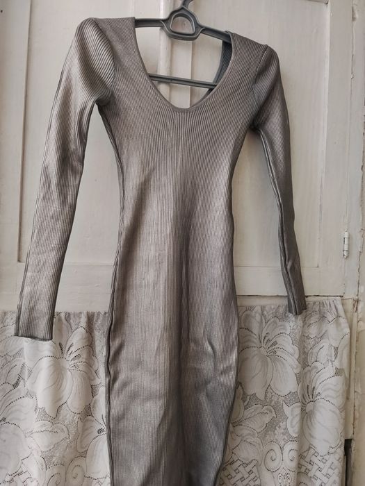 СРОЧНО!Трендовое Платье цвета  Металлик.