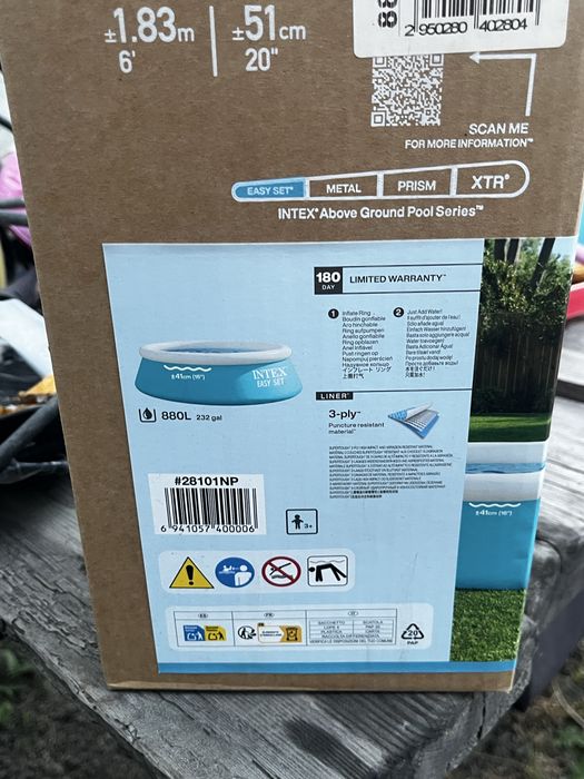 Продам бассейн intex в хорошем состоянии