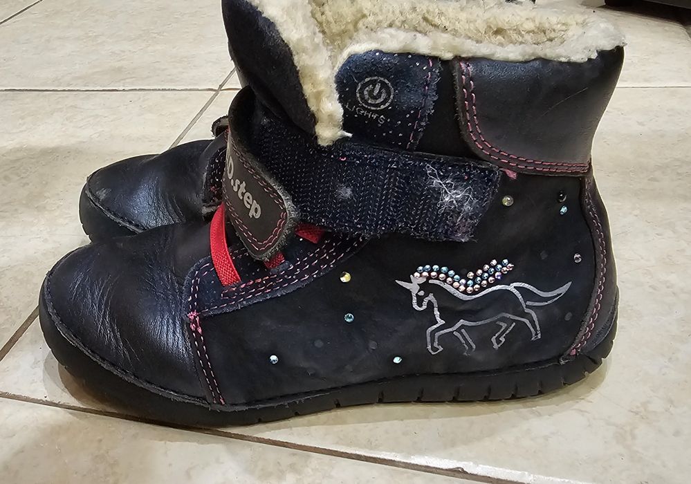 Топли зимни боти за момиче D.D. Step, 30-ти номер