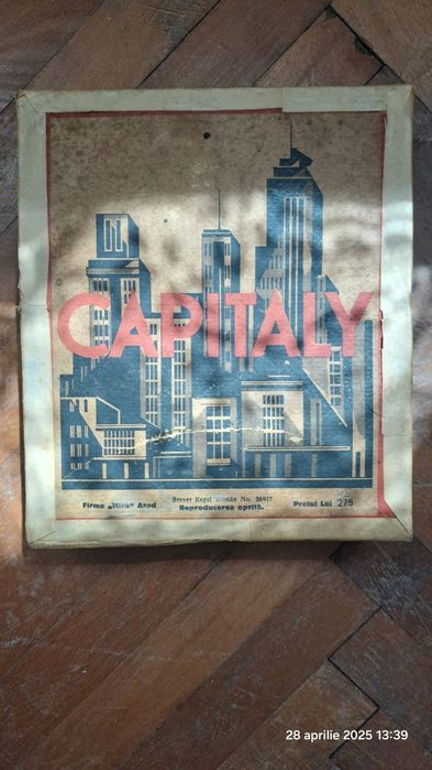 Joc Capitaly, ediție românească, anul 1930