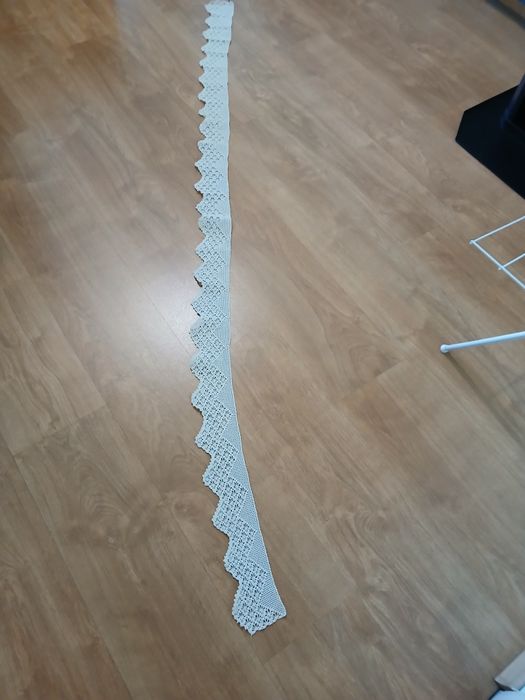 Памучна дантела,плетена на една кука.