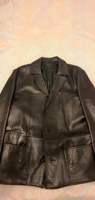 Мъжко Кожето Сако Естествена Кожа !