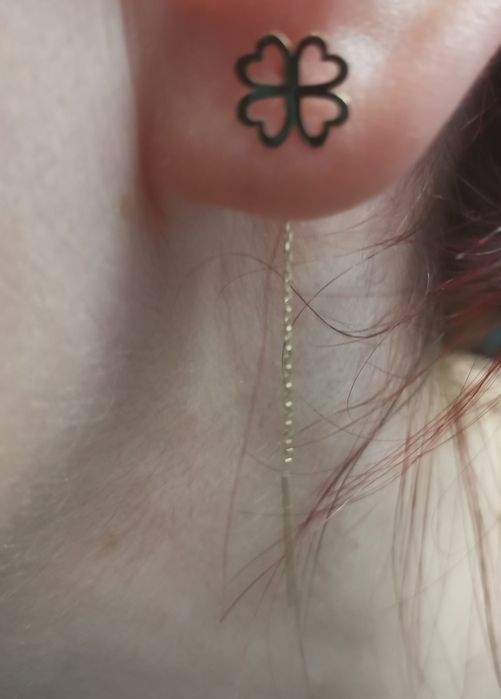 Cercei aur 14k hand made, deosebiți!