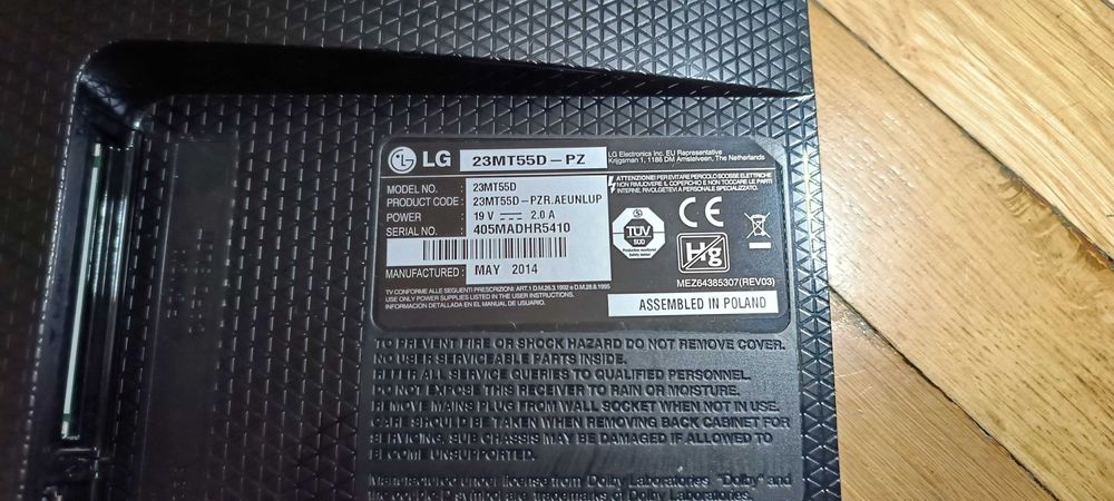 Монитор/ телевизор LG 23MT55D-PZ