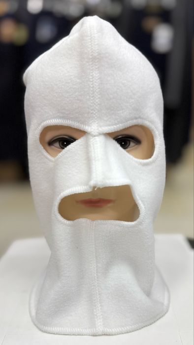 Балаклава (шлем-маска) из флиса белые и черные