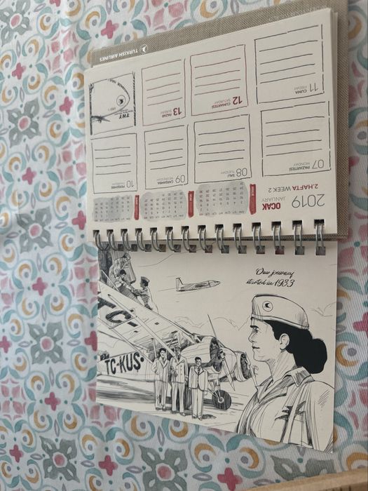 Юбилеен календар за 2019г. на Turkish airlines