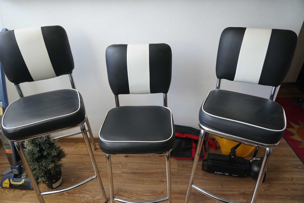 Scaune de Bar Retro Vintage American Dinner,