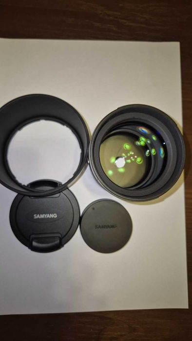 Обектив Samyang MF 85 mm f/1.4 MK2 за Nikon F – Като нов, с чип!