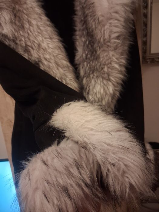 Blană artificială cu gluga