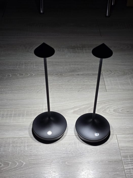 Set 2× Lampă de masă LED Hapfish fără fir, 6000mAh – Negru