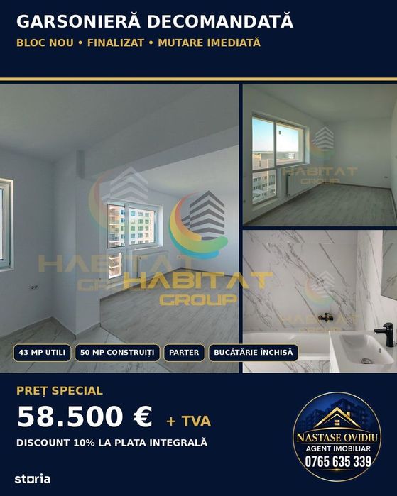 Garsonieră Bloc finalizat Discount 10%! — fotografia 1