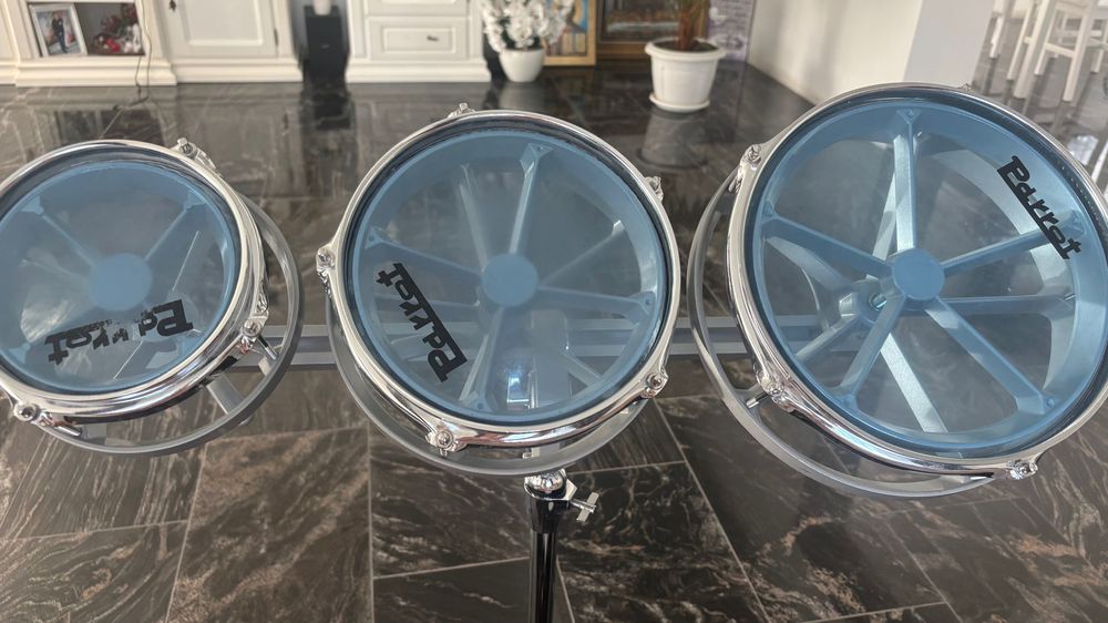 Percuție Parrot profesională – 3 tobe + stativ