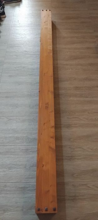 Galerie perdea cu mască din lemn