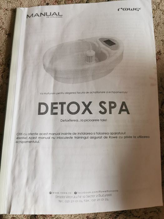 Detox Spa aparat de detoxifiere