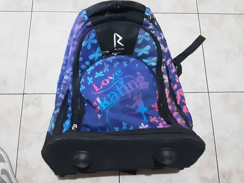 сумка рюкзак RUNA  на колесах  для фигурного катания и коньков