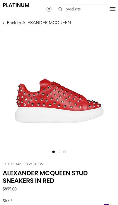 Vând adidași originali Alexander McQueen nr. 43