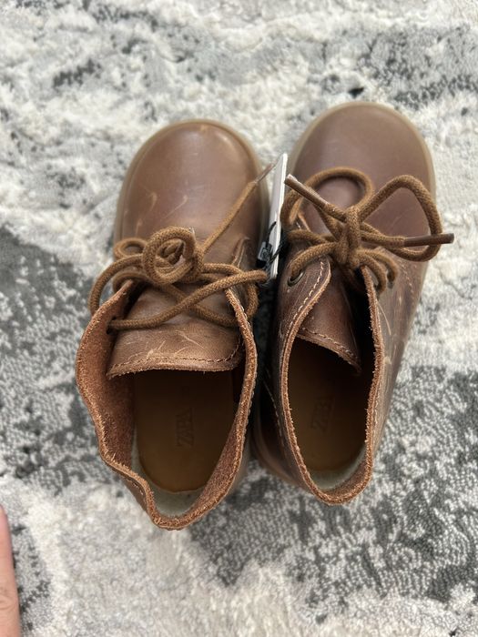 Ghete copii, zara, marimea 24, din piele