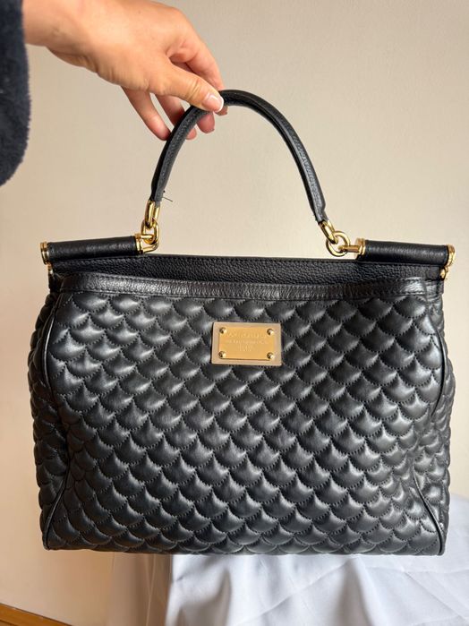 Кожена чант Dolce and Gabbana