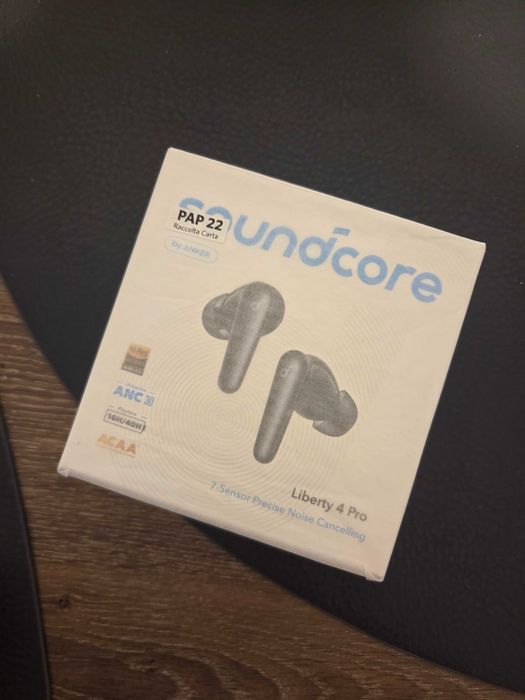NOI - SIGILATE! Casti In-Ear Anker SoundCore Liberty 4 Pro, True Wireless, Bluetooth 5.3, ANC, IPX5, Negru