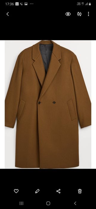 Palton Zara petrecut,lană 80%,M-L