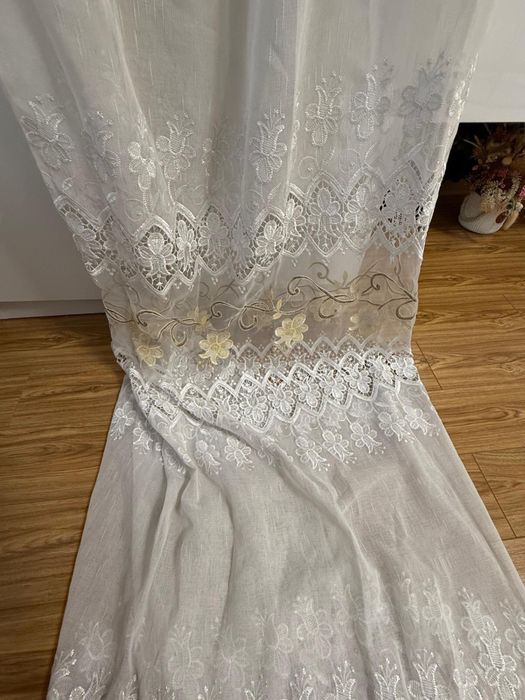 Perdea cu model maro