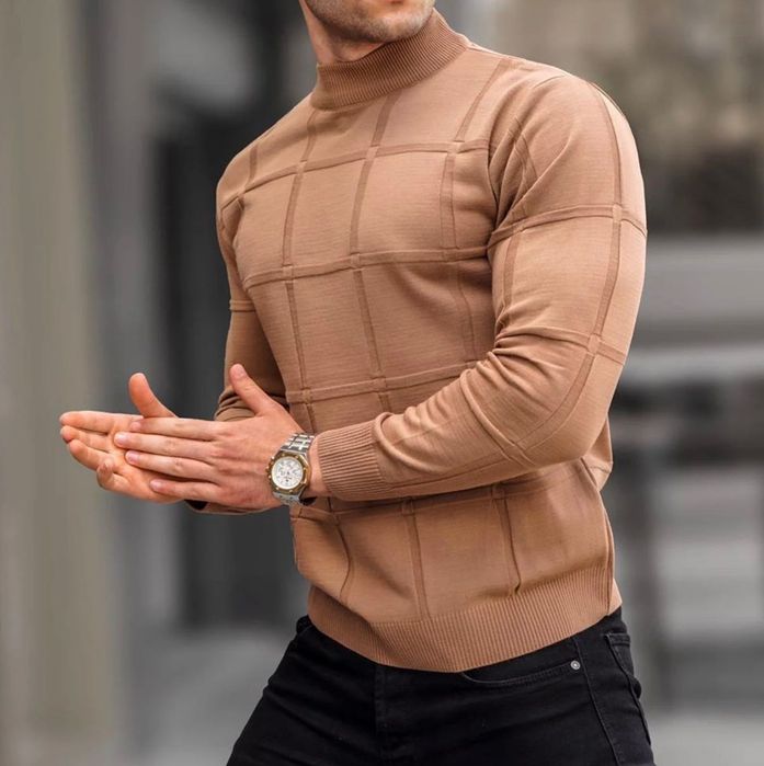 Pulover maro barbat XXL