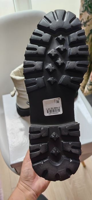 сиви кожени боти Kate Grey