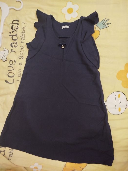 Сарафан школьный синий