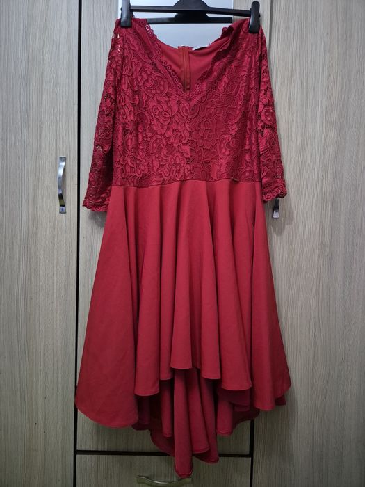 Rochie ocazie damă,cloș,asimetrică